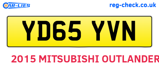 YD65YVN are the vehicle registration plates.