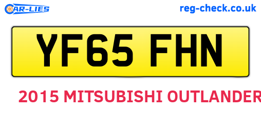 YF65FHN are the vehicle registration plates.