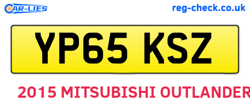 YP65KSZ are the vehicle registration plates.
