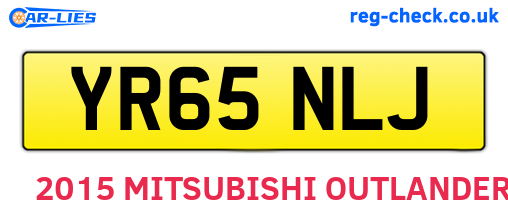 YR65NLJ are the vehicle registration plates.