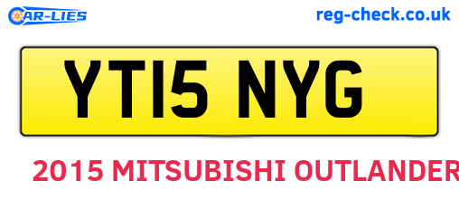 YT15NYG are the vehicle registration plates.