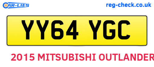 YY64YGC are the vehicle registration plates.