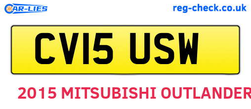 CV15USW are the vehicle registration plates.