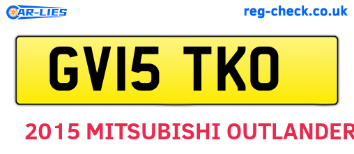 GV15TKO are the vehicle registration plates.