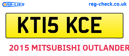 KT15KCE are the vehicle registration plates.