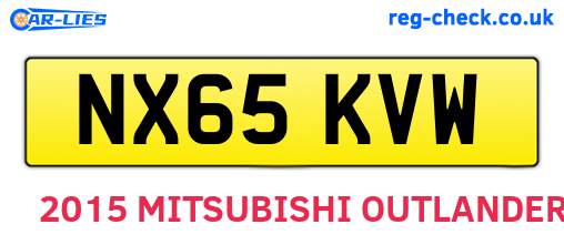 NX65KVW are the vehicle registration plates.