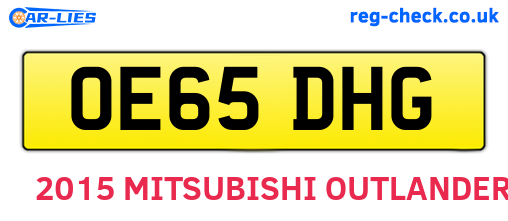 OE65DHG are the vehicle registration plates.