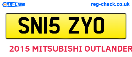 SN15ZYO are the vehicle registration plates.