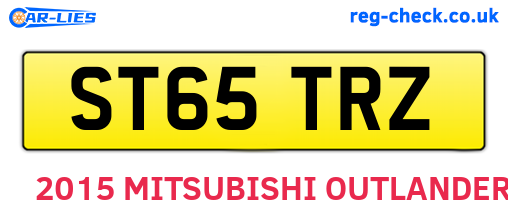 ST65TRZ are the vehicle registration plates.