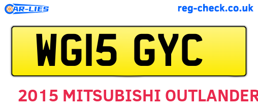 WG15GYC are the vehicle registration plates.