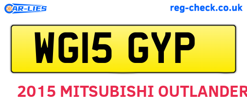 WG15GYP are the vehicle registration plates.