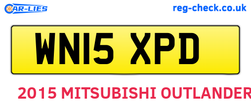 WN15XPD are the vehicle registration plates.