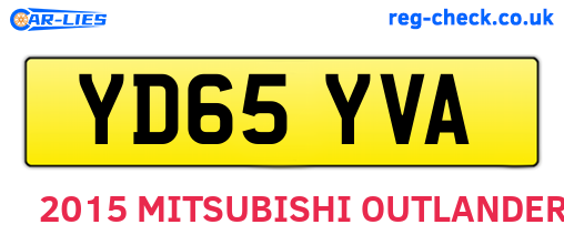 YD65YVA are the vehicle registration plates.
