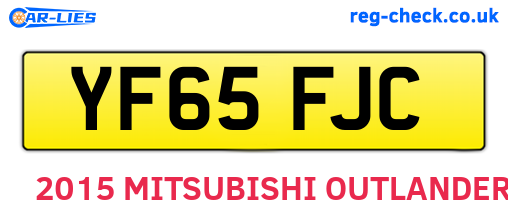 YF65FJC are the vehicle registration plates.