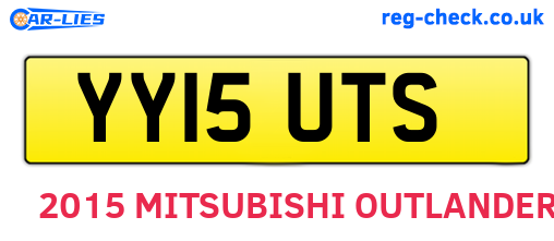 YY15UTS are the vehicle registration plates.