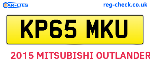 KP65MKU are the vehicle registration plates.