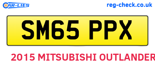 SM65PPX are the vehicle registration plates.