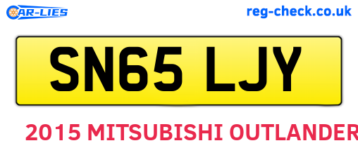 SN65LJY are the vehicle registration plates.