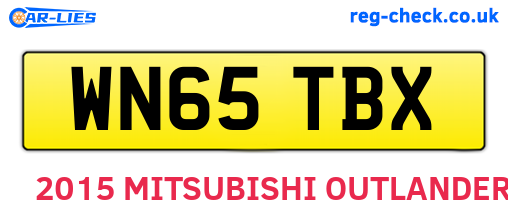WN65TBX are the vehicle registration plates.