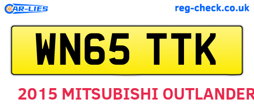 WN65TTK are the vehicle registration plates.