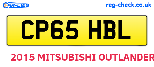 CP65HBL are the vehicle registration plates.