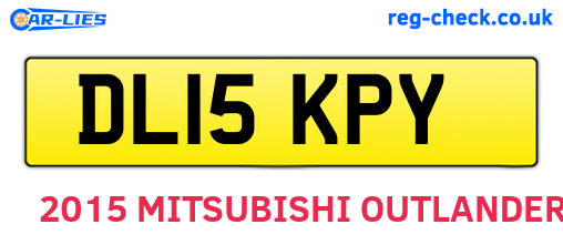 DL15KPY are the vehicle registration plates.