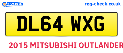 DL64WXG are the vehicle registration plates.