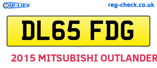 DL65FDG are the vehicle registration plates.