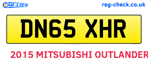DN65XHR are the vehicle registration plates.
