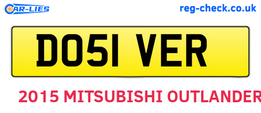 DO51VER are the vehicle registration plates.