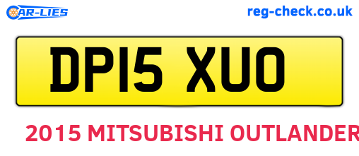 DP15XUO are the vehicle registration plates.