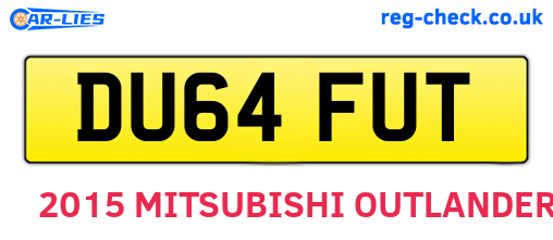 DU64FUT are the vehicle registration plates.