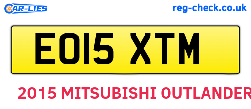 EO15XTM are the vehicle registration plates.
