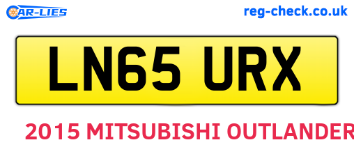 LN65URX are the vehicle registration plates.