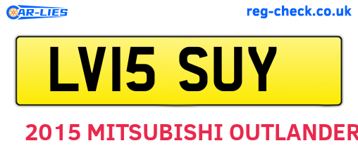 LV15SUY are the vehicle registration plates.