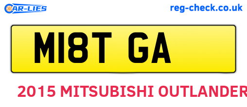 M18TGA are the vehicle registration plates.