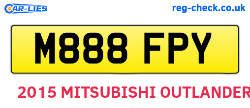 M888FPY are the vehicle registration plates.