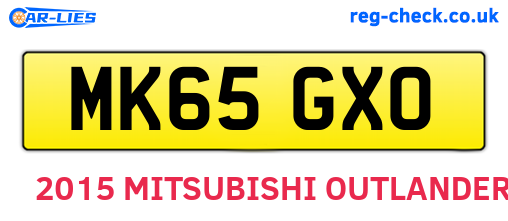 MK65GXO are the vehicle registration plates.