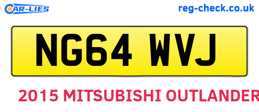 NG64WVJ are the vehicle registration plates.