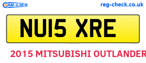 NU15XRE are the vehicle registration plates.
