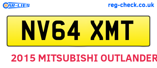 NV64XMT are the vehicle registration plates.