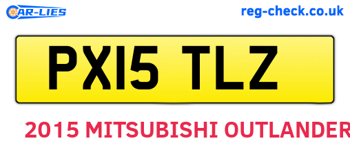 PX15TLZ are the vehicle registration plates.
