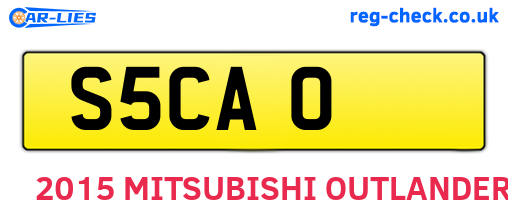 S5CAO are the vehicle registration plates.