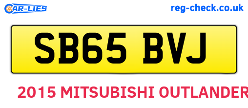 SB65BVJ are the vehicle registration plates.