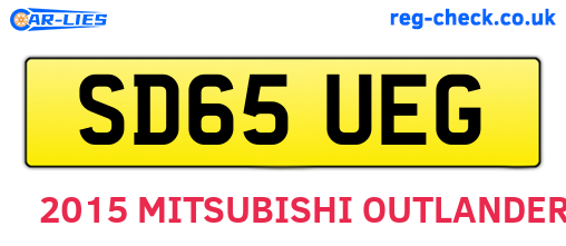 SD65UEG are the vehicle registration plates.
