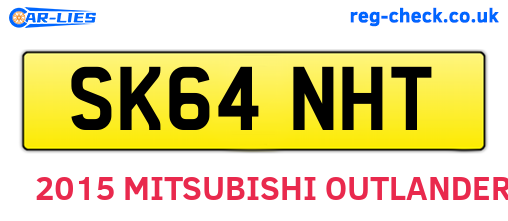 SK64NHT are the vehicle registration plates.
