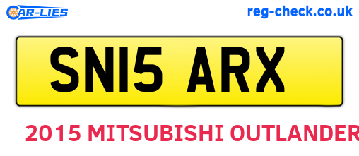 SN15ARX are the vehicle registration plates.