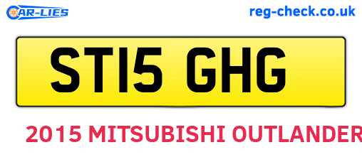 ST15GHG are the vehicle registration plates.