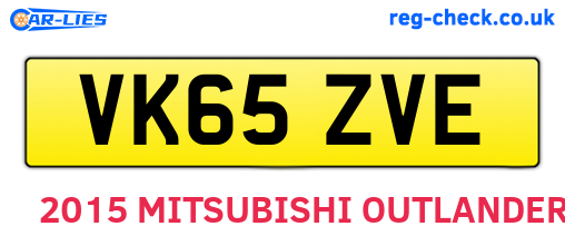 VK65ZVE are the vehicle registration plates.