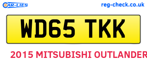 WD65TKK are the vehicle registration plates.